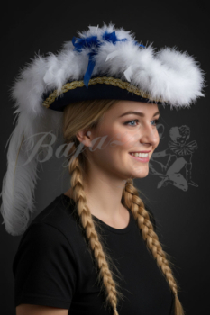 Tanzmariechenhut hochwertig marineblau